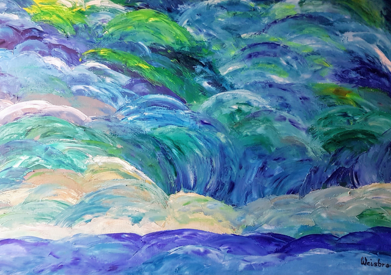 Wasserfälle im Sturm